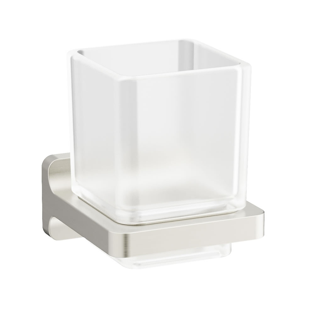 Cutout image of Crosswater Rotar Brushed Stainless Steel Tumbler Holder